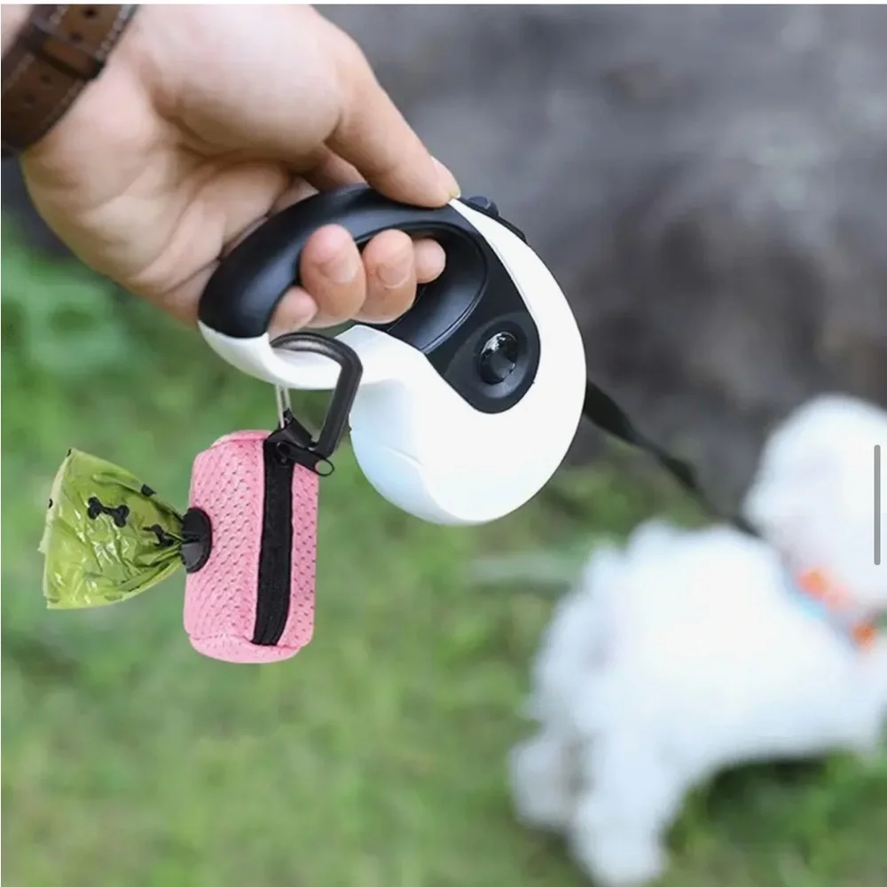 Black Mesh Dog Poop Bag Carrier